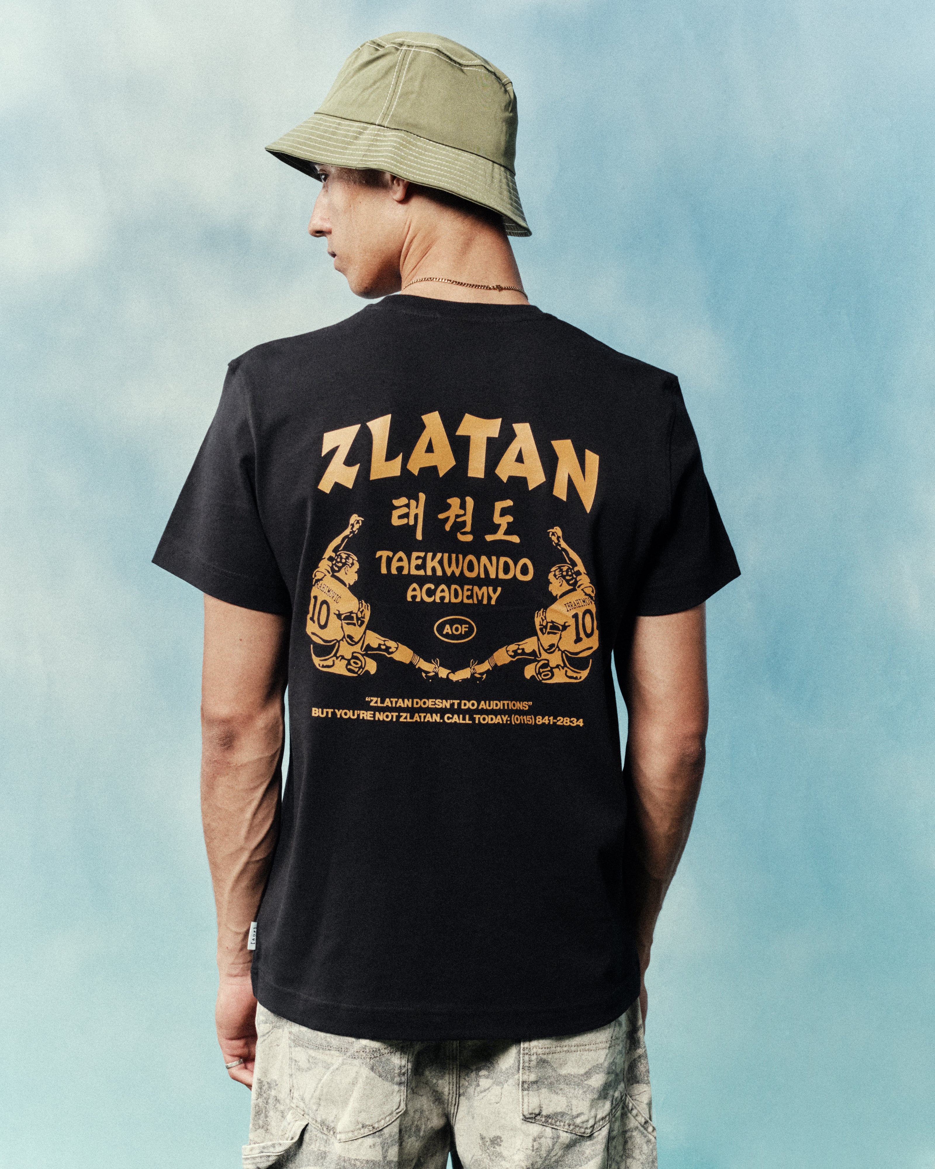 AOF Zlatan Tee | Black Graphic T-shirt | Art of Football