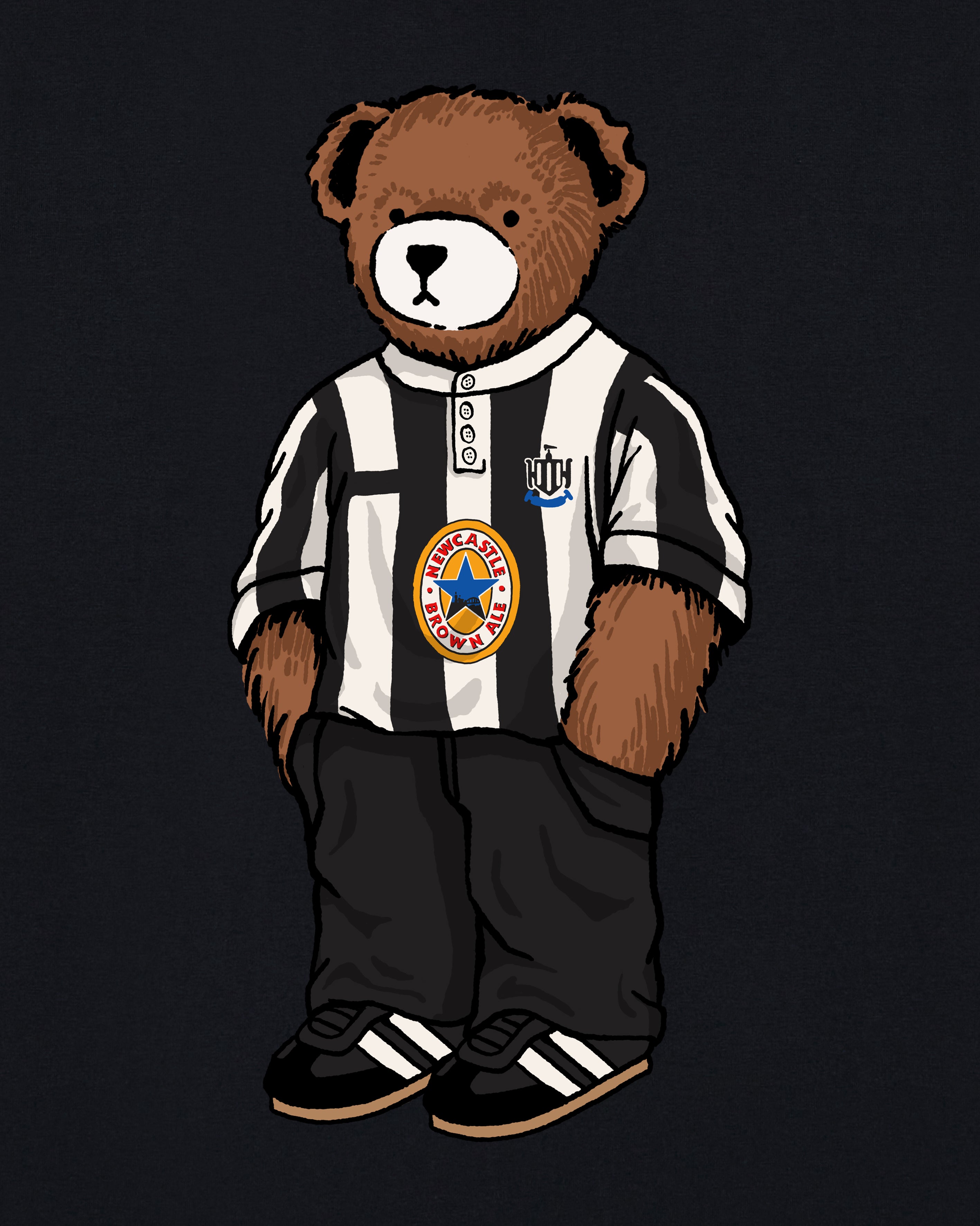 ART OF Toon Home Pickles Tee | NUFC Black Graphic Football T-shirt