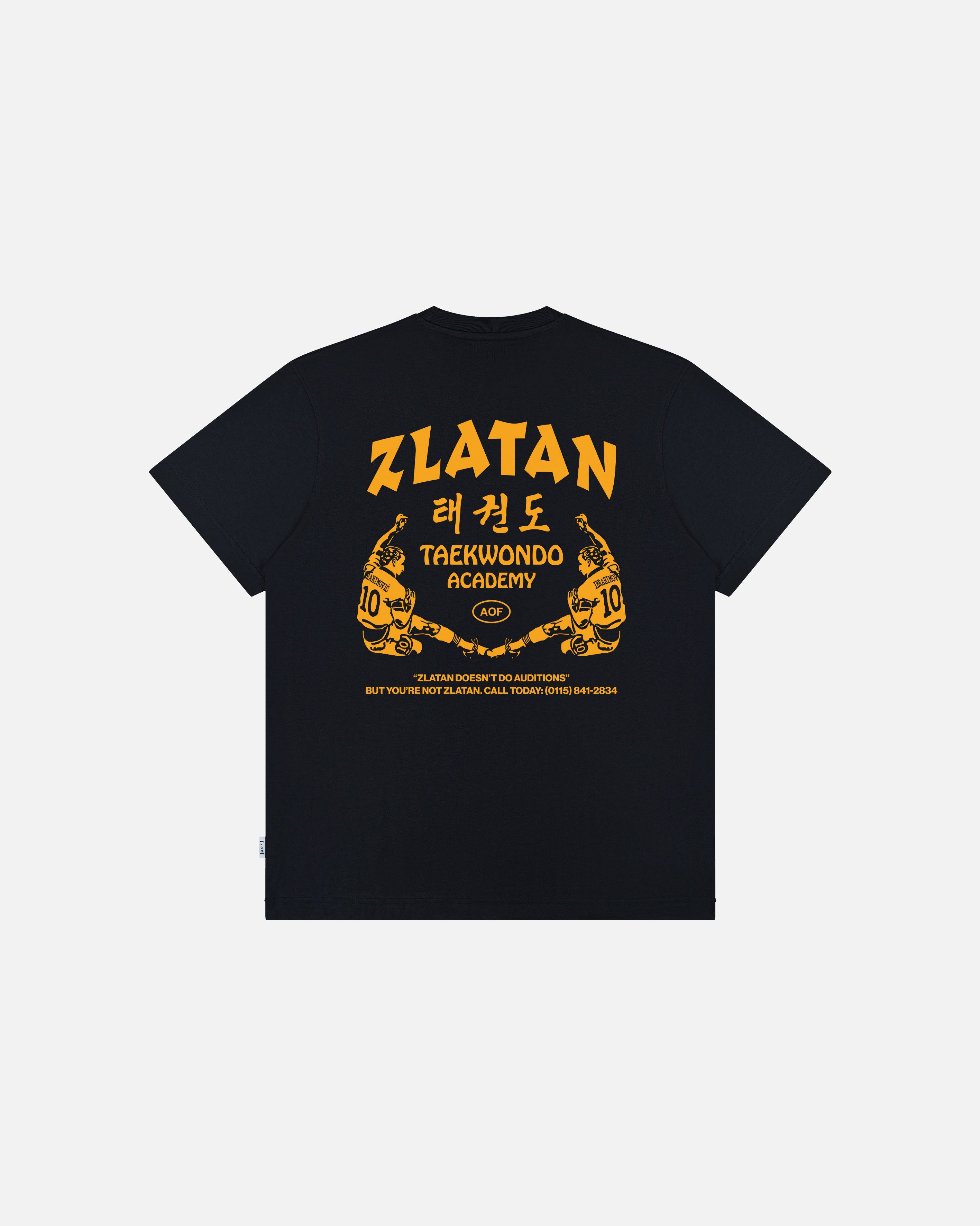AOF Zlatan Tee | Black Graphic T-shirt | Art of Football