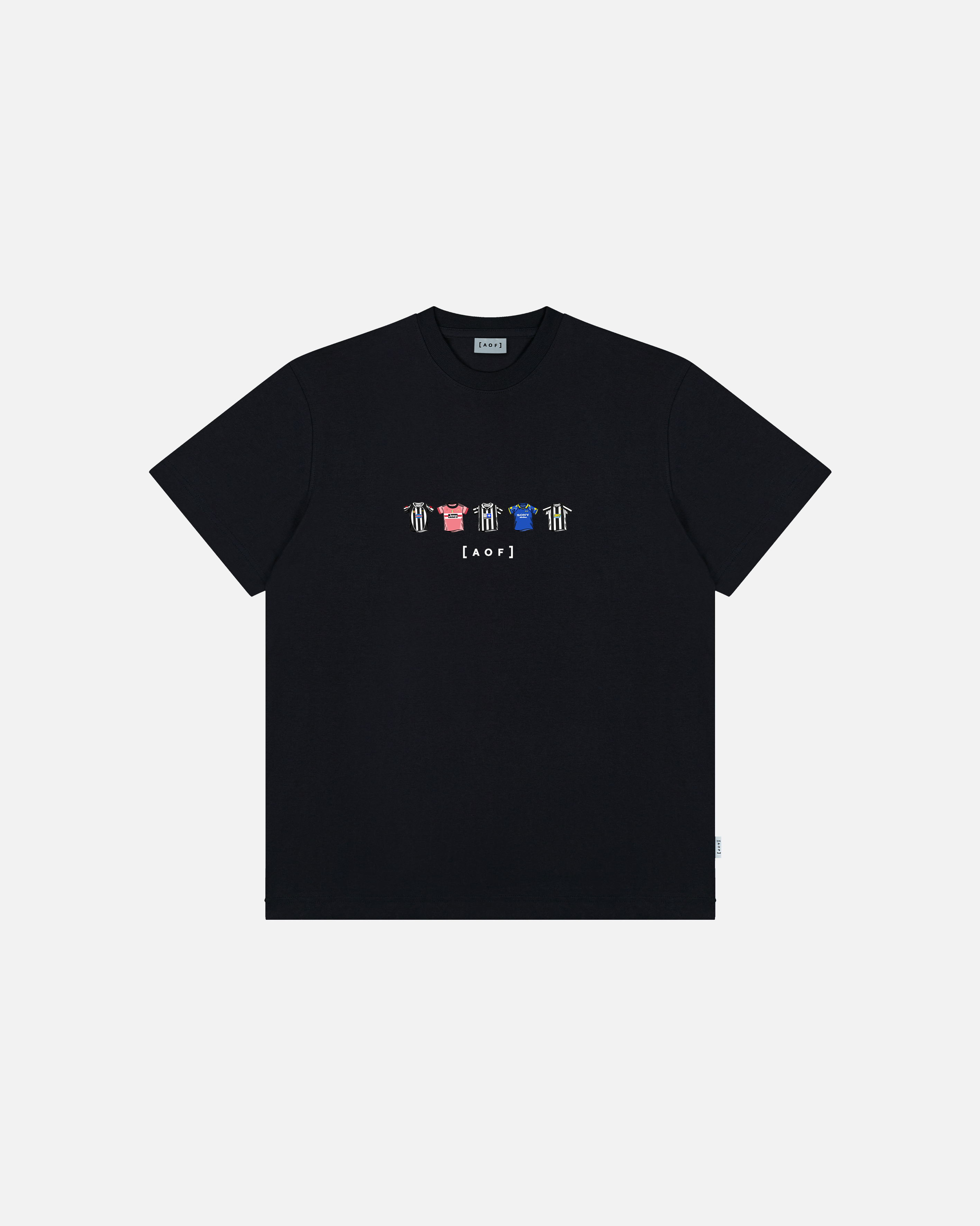 AOF Juve Printed Classics Tee | Black & White Graphic T-shirt