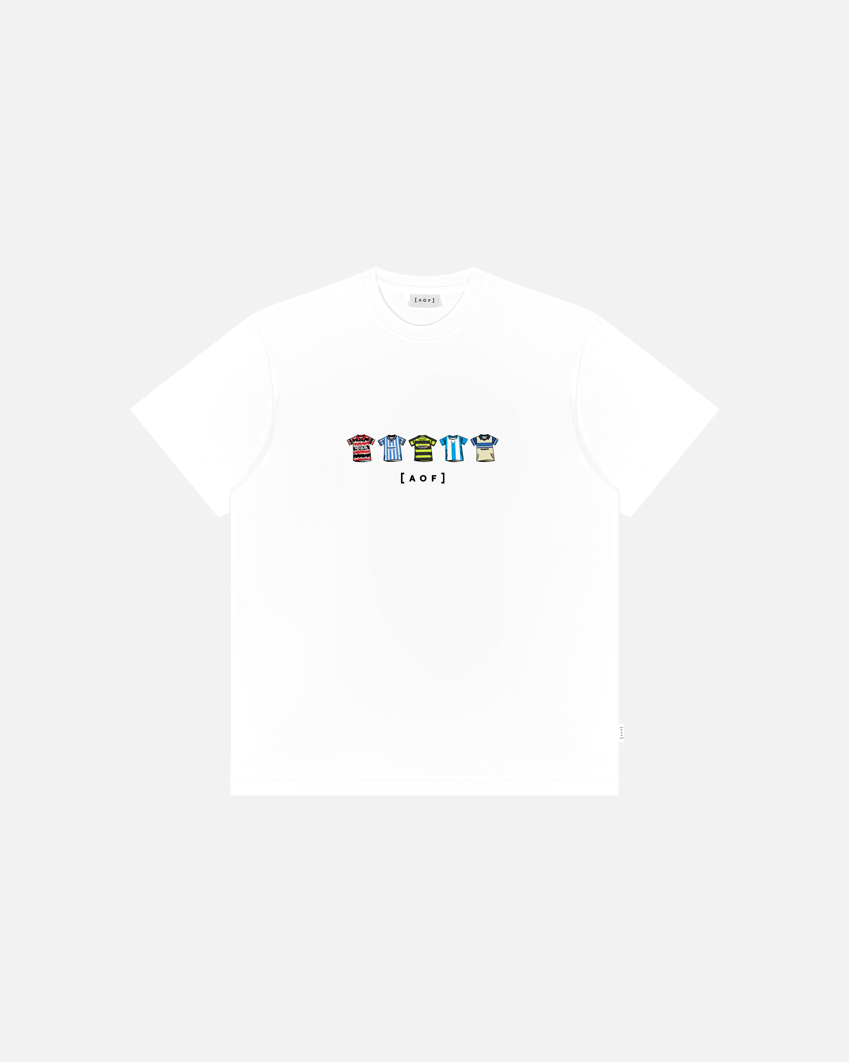 AOF Huddersfield Printed Classics Tee | White Graphic T-shirt