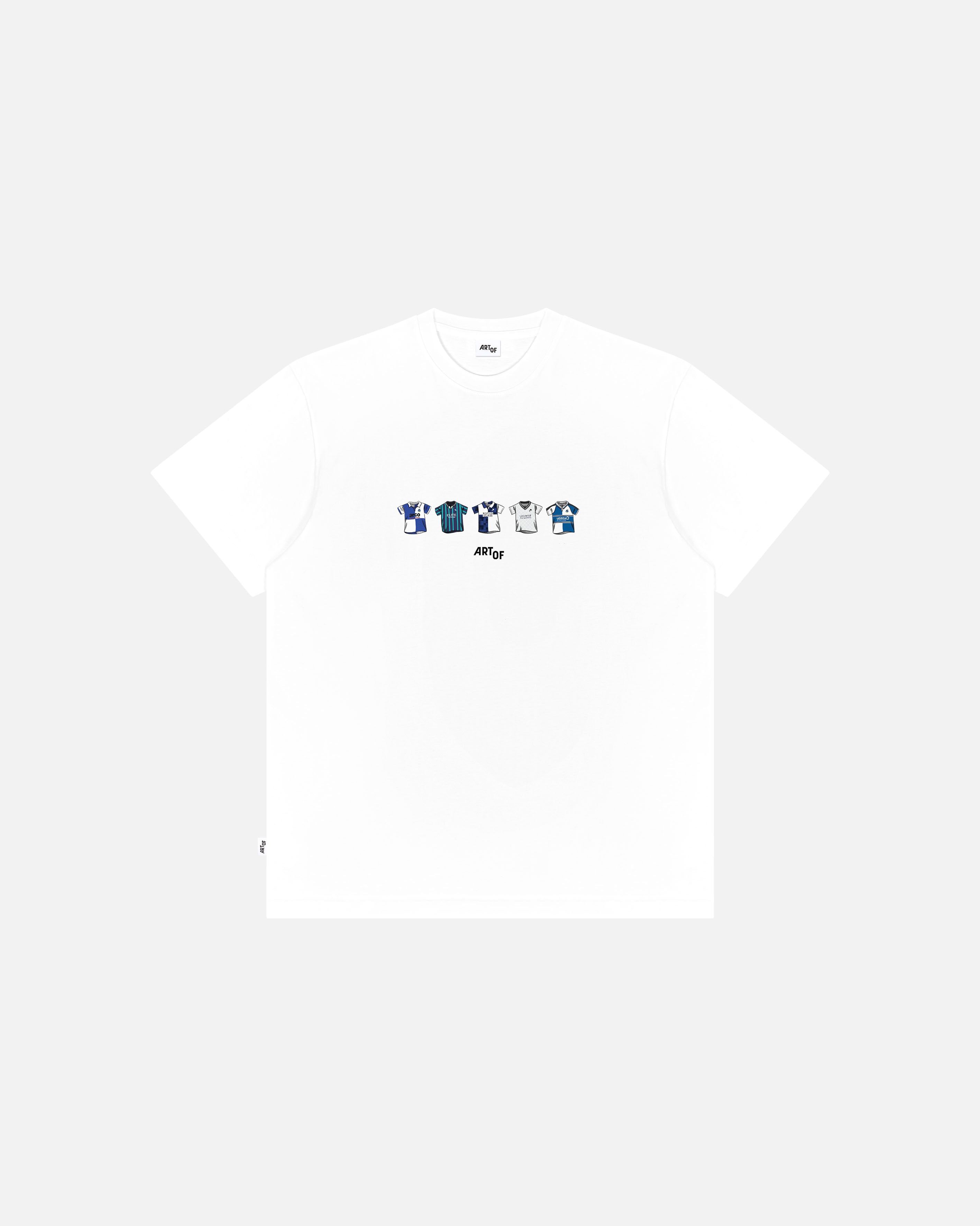 AOF Bristol Rovers Printed Classics Tee | ART OF Football White Tee