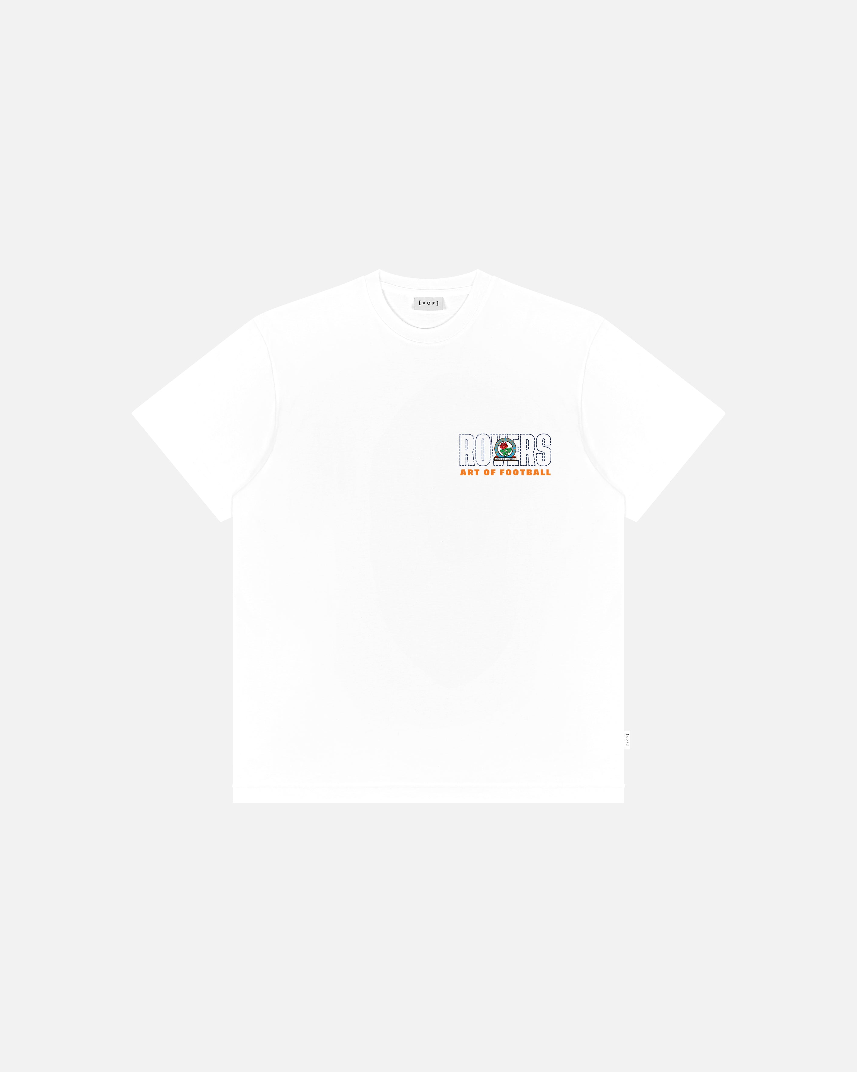ART OF Blackburn Rovers 90s Tee | BRFC White Graphic Football T-shirt