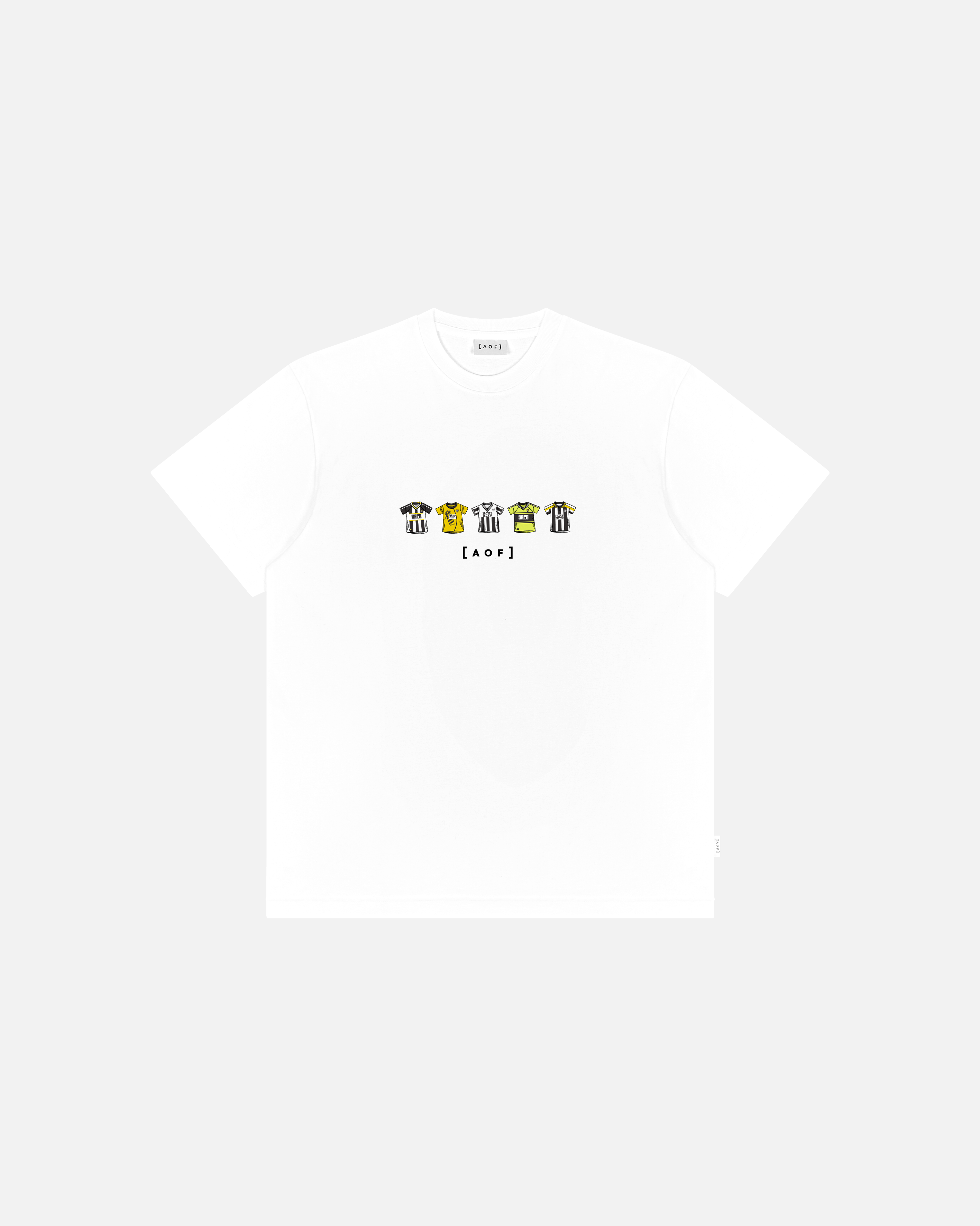 AOF x Notts County Printed Classics Tee | Black & White T-shirt