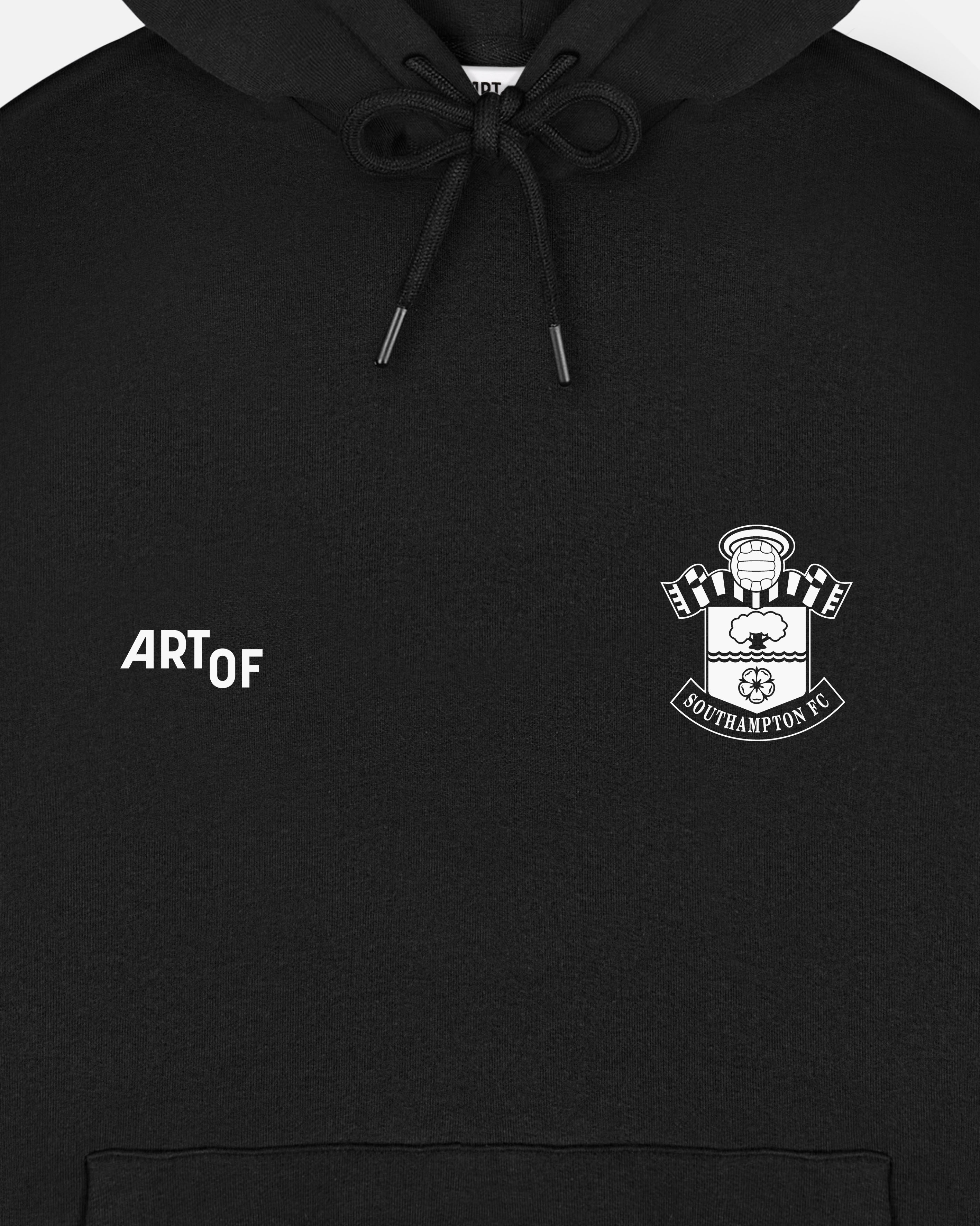 ART OF x Southampton Heritage Hoodie | Black Printed Football Sweat