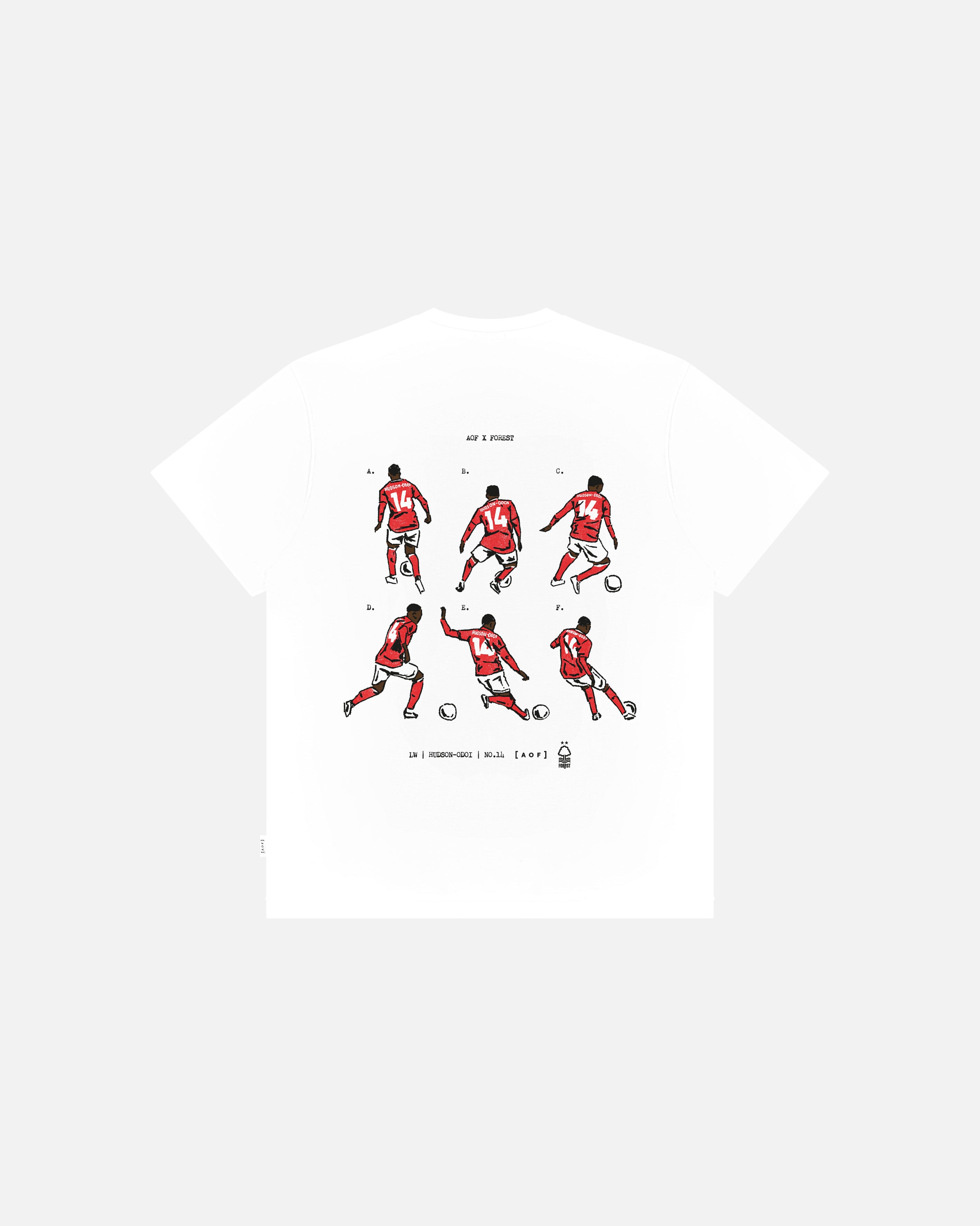 AOF Trademark CHO Tee Red | White Graphic T-shirt | Art of Football