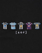 AOF Toon Embroidered Classics | Black Hoodie | Art of Football