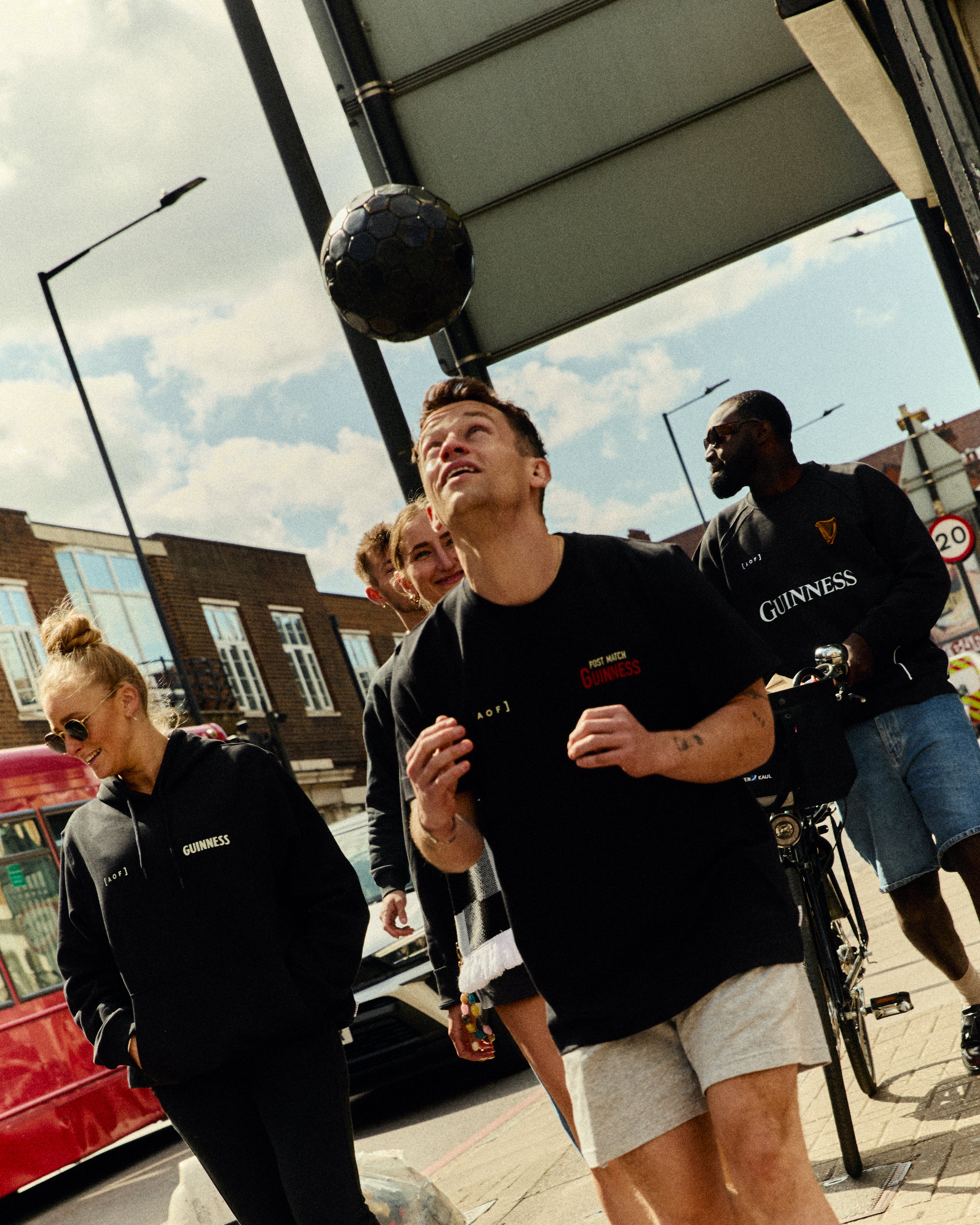 AOF X Guinness Post Match Guinness Tee | Black | Art Of Football