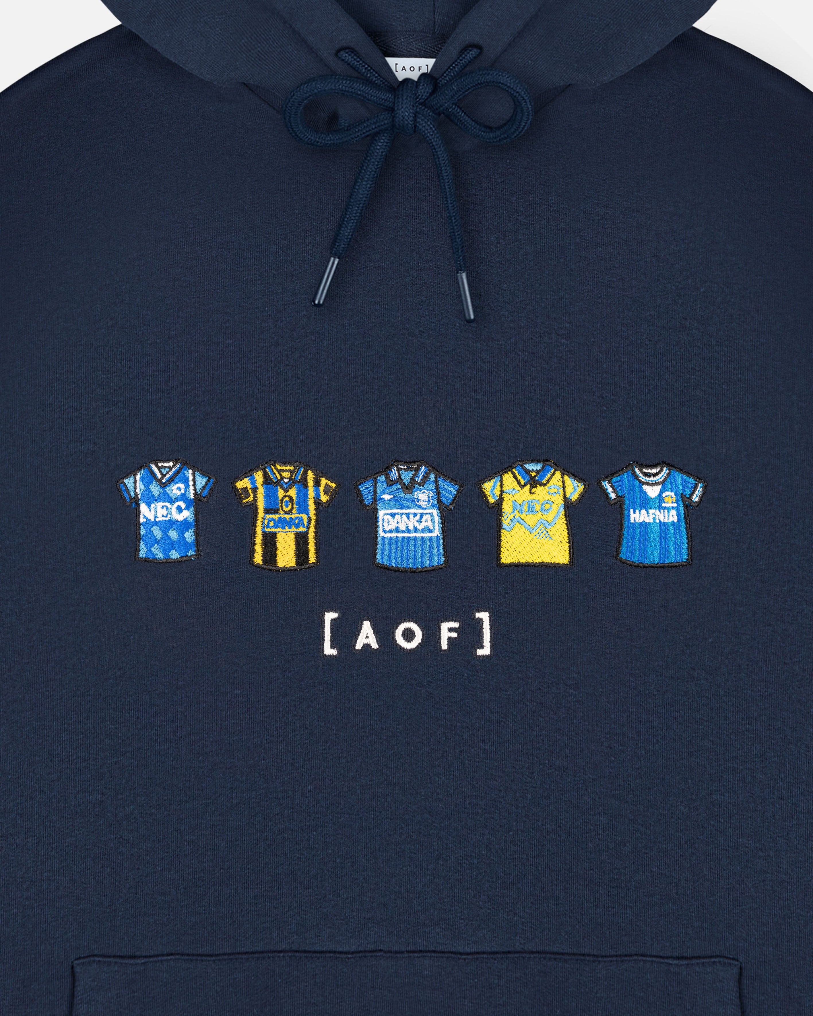 AOF Everton Embroidered Classics Hoodie | Navy Sweat | Art of Football
