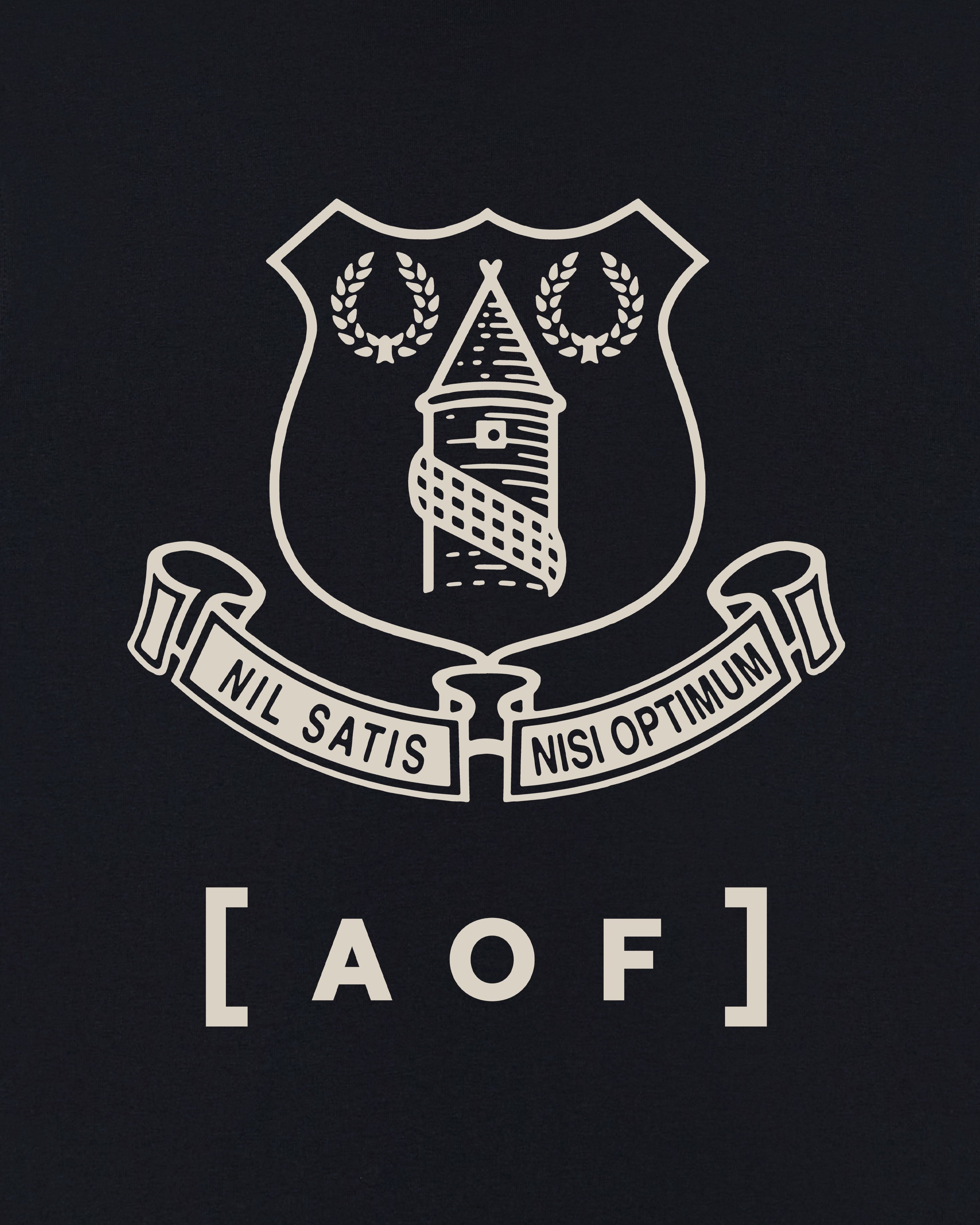 AOF x Everton Crest Tee | White Graphic T-shirt | Art of Football