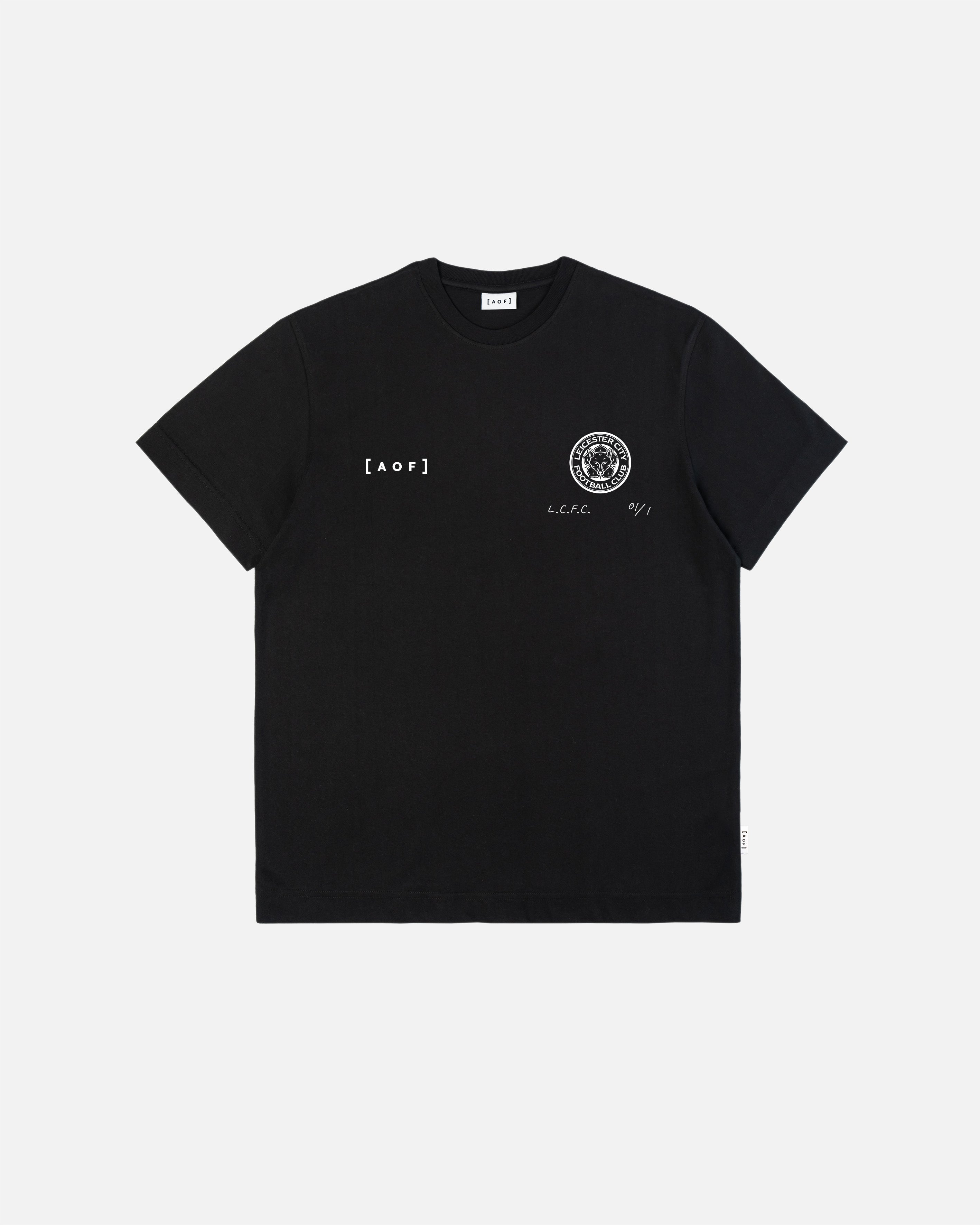 AOF x Leicester Exhibition Tee | Black Graphic T-shirt | Art of Football