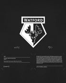 AOF x Watford Exhibition Tee | Black Graphic T-shirt | Art of Football