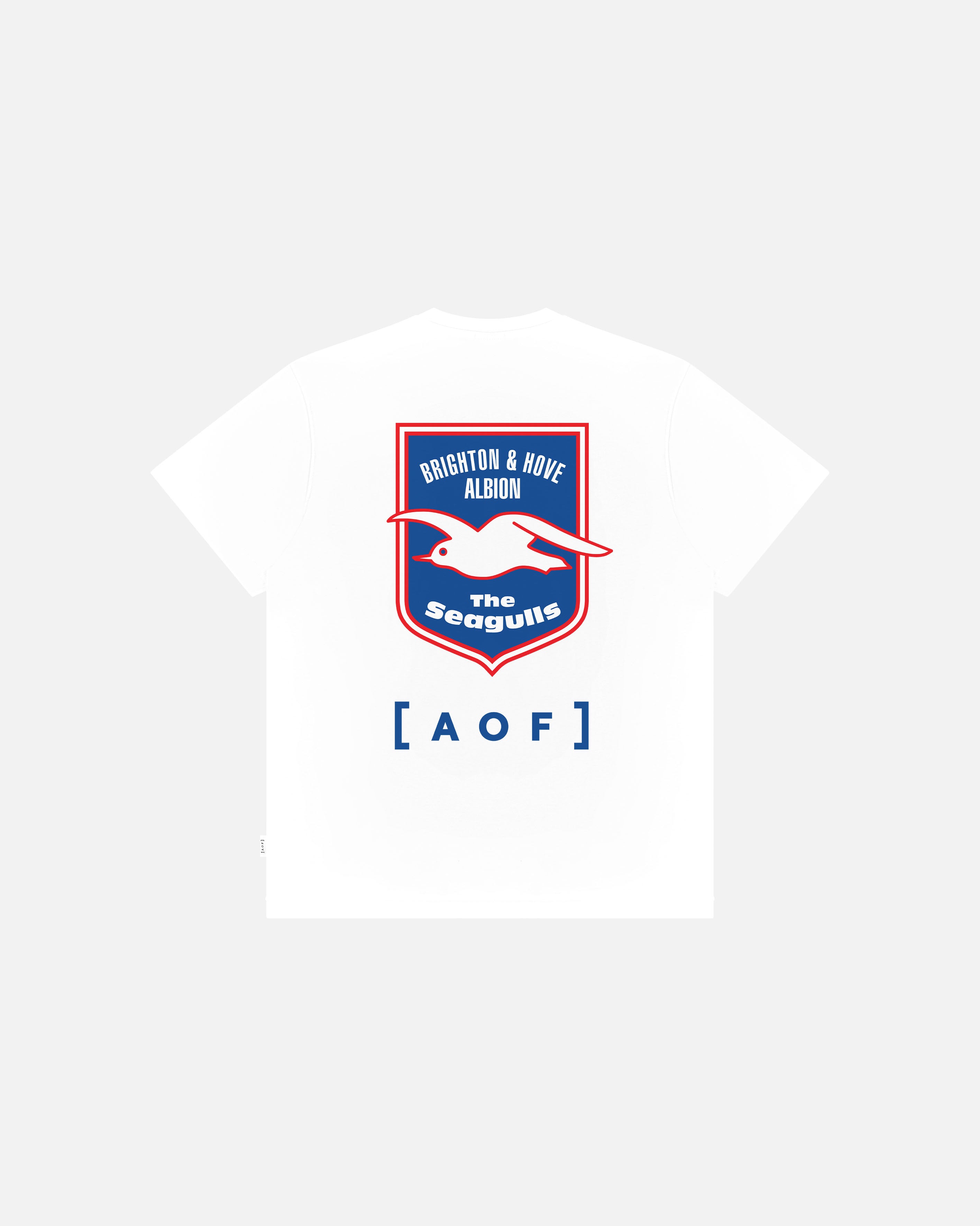 AOF x Brighton Crest Tee | White Graphic T-shirt | Art of Football