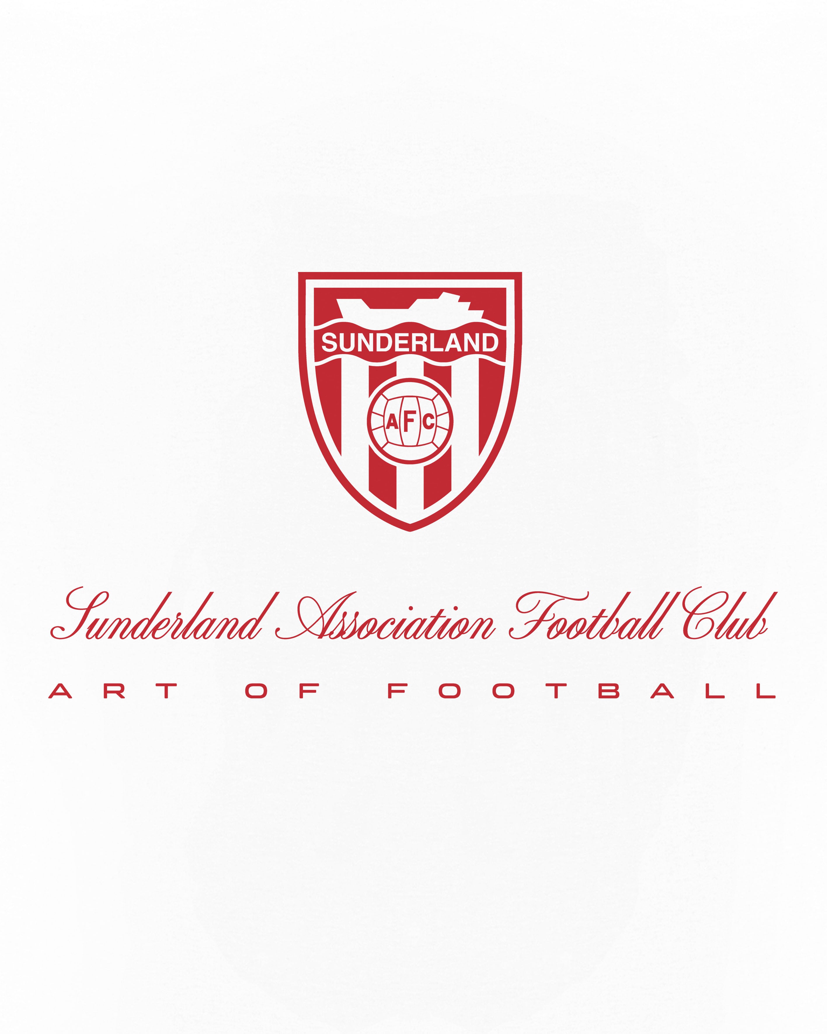 ART OF x Sunderland Heritage Tee | White Graphic Football T-shirt